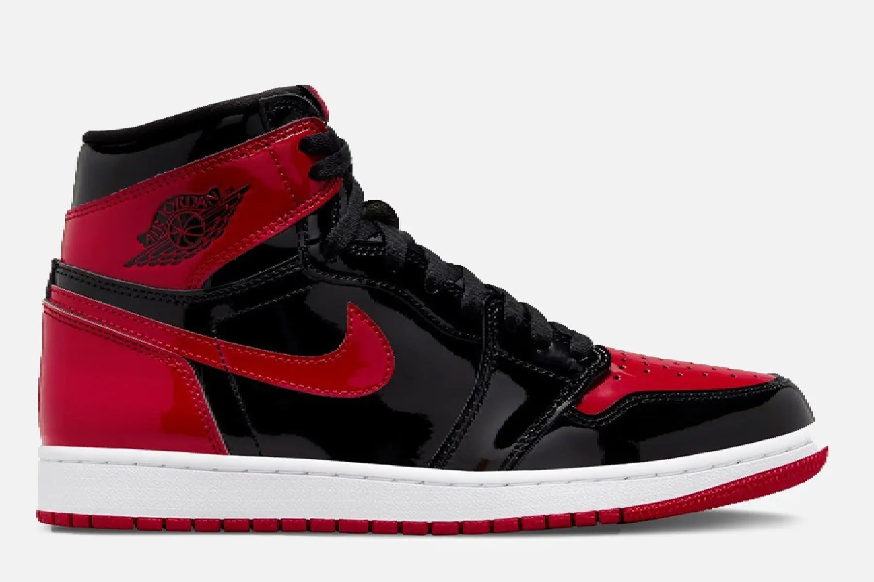 Air Jordan 1 Retro High Og (Black/Varsity Red-White) - Patta