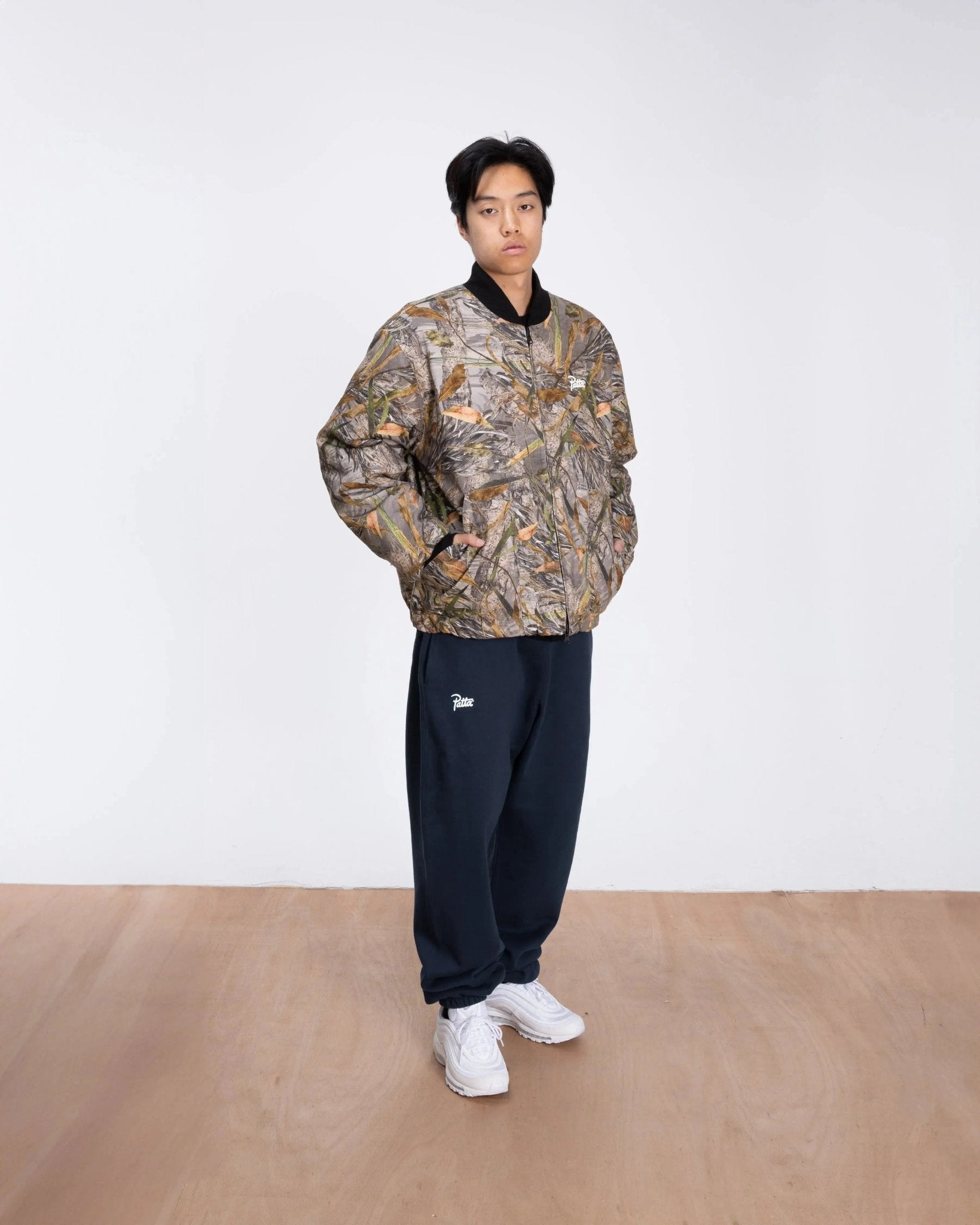 Patta Nature Print Reversible Canvas Bomber Jacket (Nature Print) - Patta