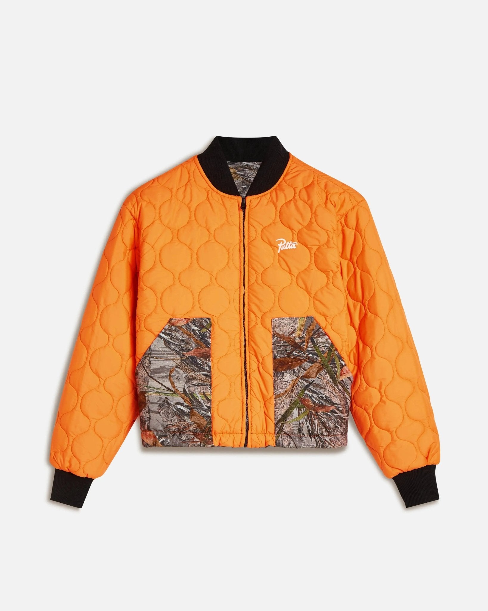 Patta Nature Print Reversible Canvas Bomber Jacket (Nature Print) - Patta