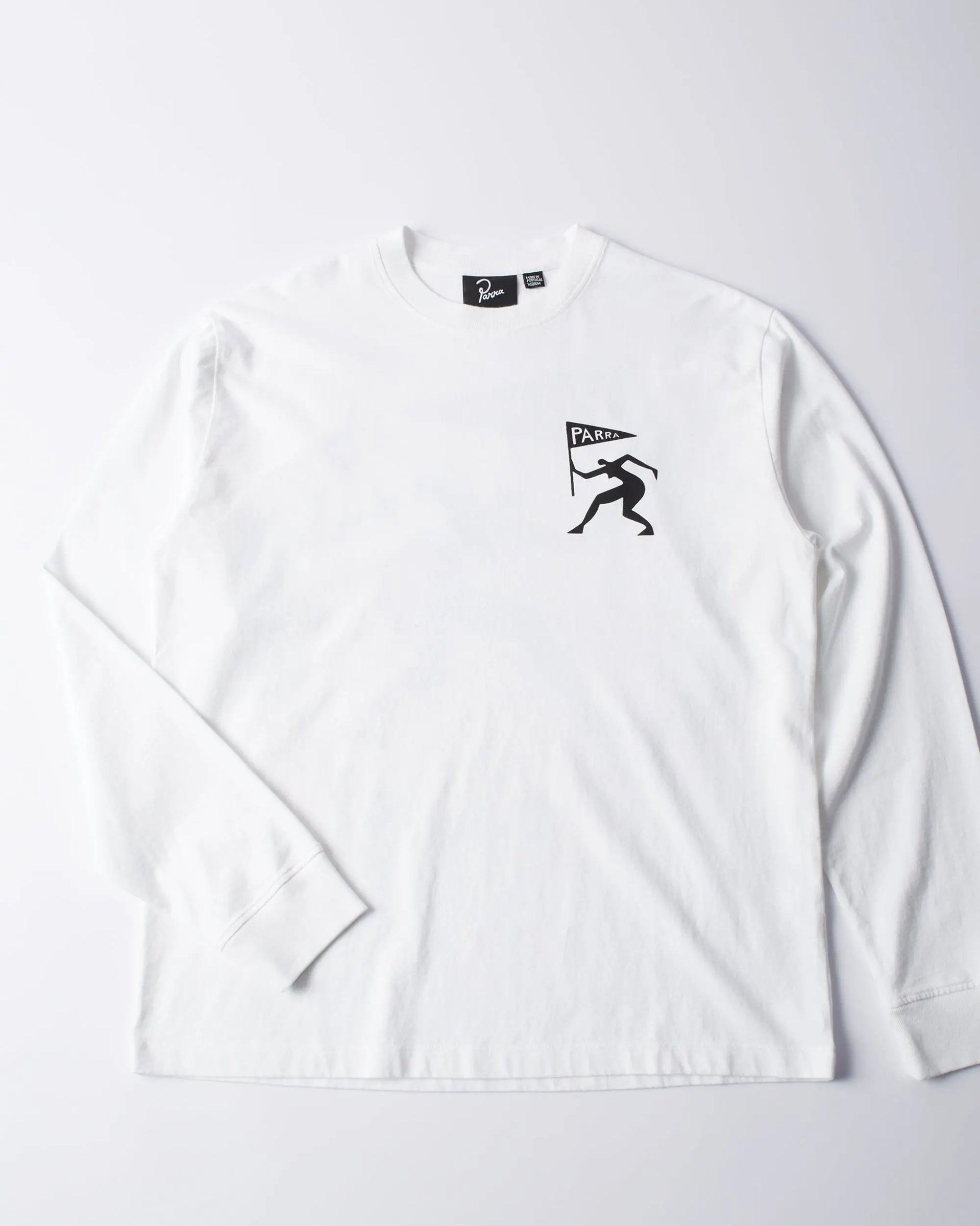 byParra Neurotic Flag Long Sleeve T-shirt (White) ByParra