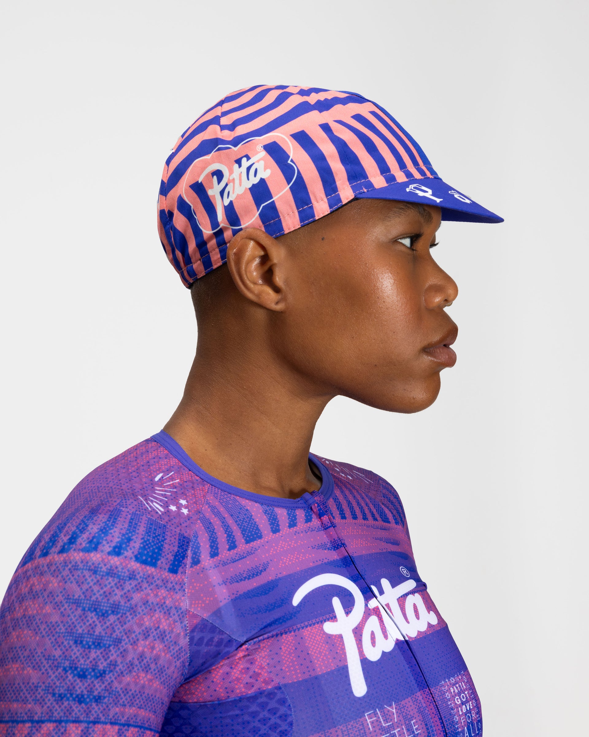 Patta x Rapha Cap II (Flamingo Pink/Royal Blue)