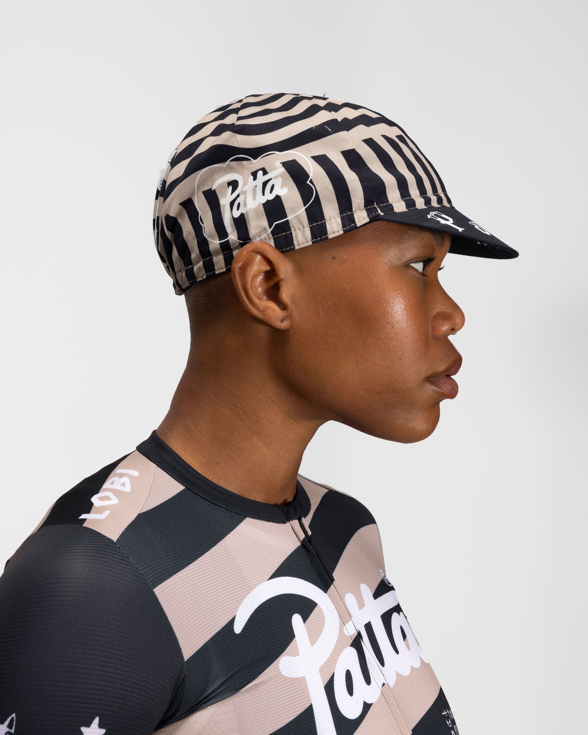 Patta x Rapha Cap II (Black/Stone)