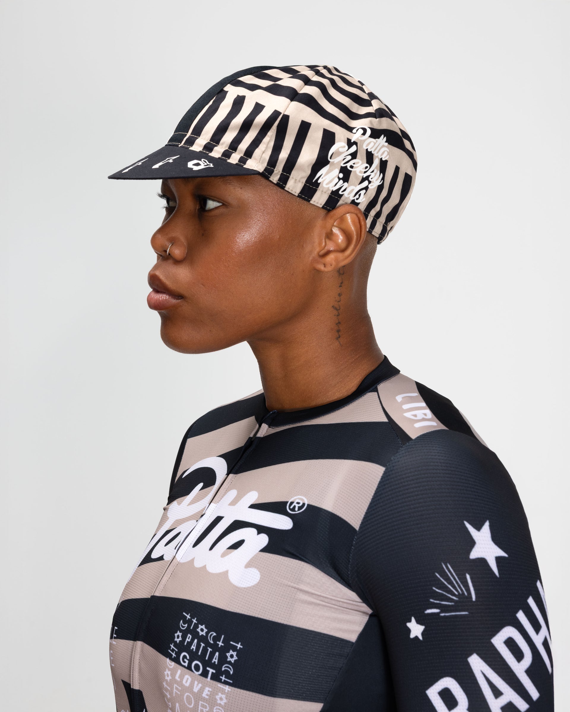 Patta x Rapha Cap II (Black/Stone)