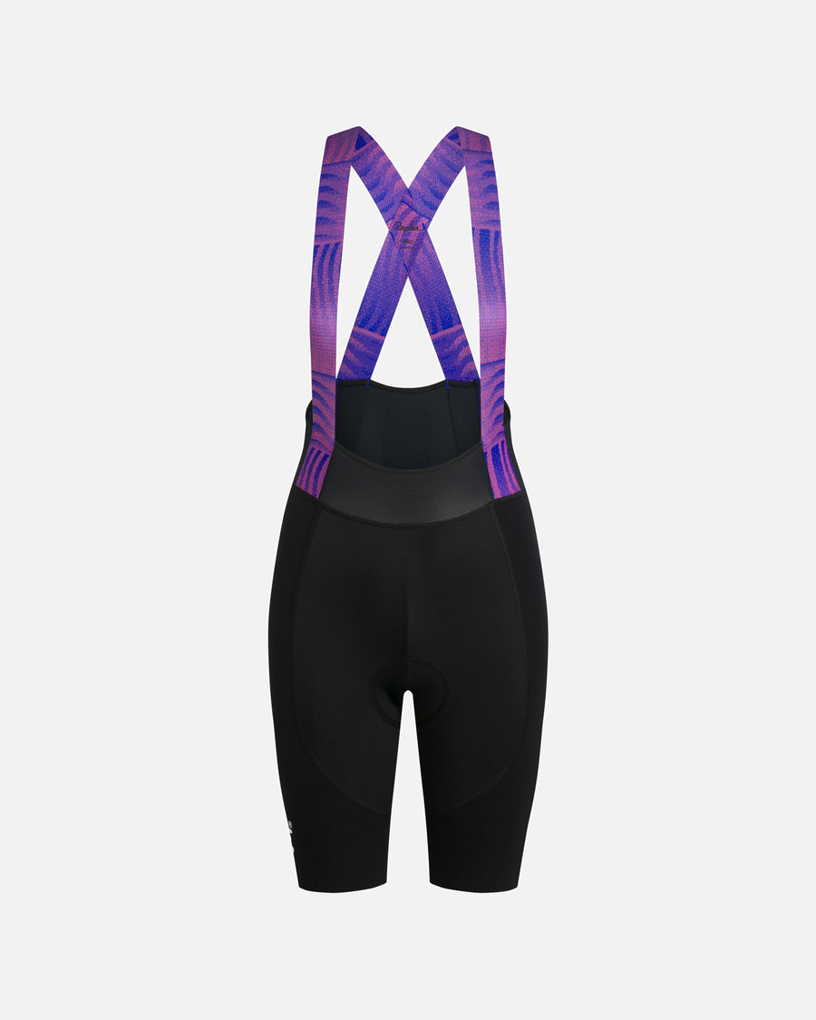 Patta x Rapha Women's Pro Team Bib Shorts (Flamingo Pink/Royal Blue/Black)