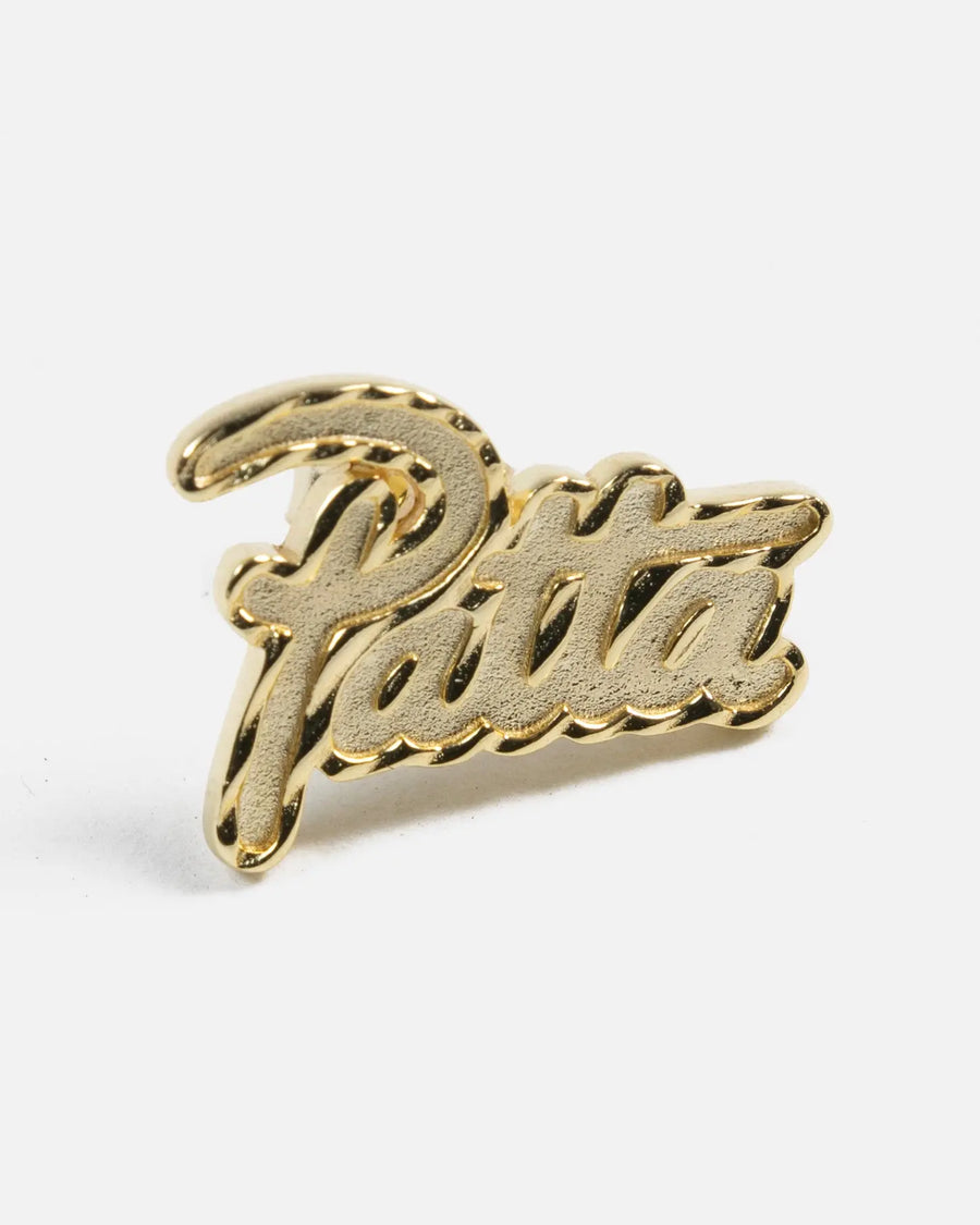 Patta Script Logo Plated Earring (Gold) Patta