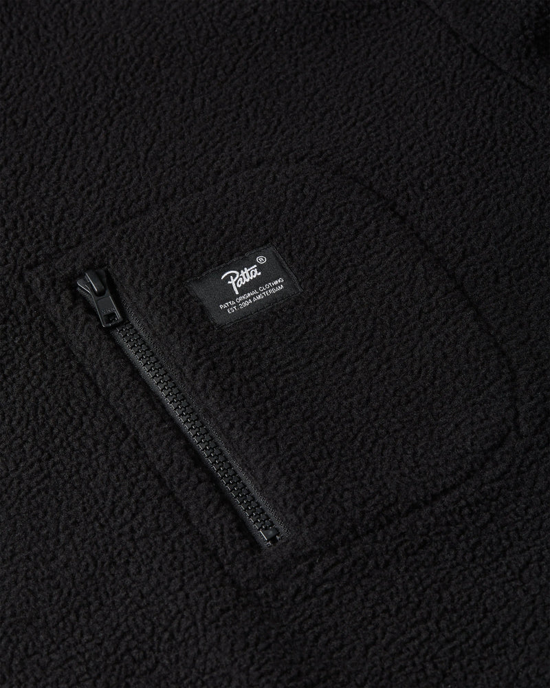 Patta Sherpa Fleece Overhead (Black) Patta