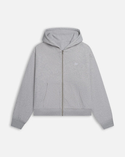 Patta Waffle Reversible Zip Up Hooded Sweater (Grey heather) Patta