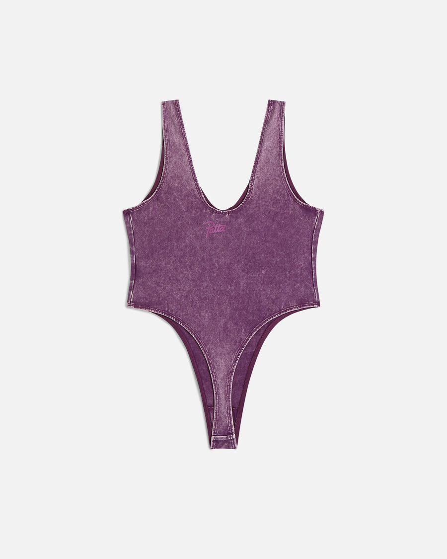 Patta Femme Acid Wash Bodysuit (Dark Purple)
