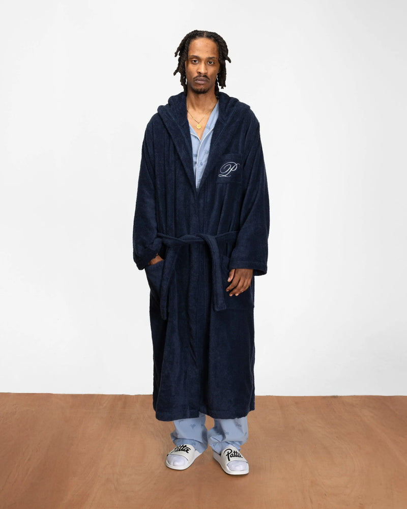 Patta Terry Bathrobe (Black Iris) Patta