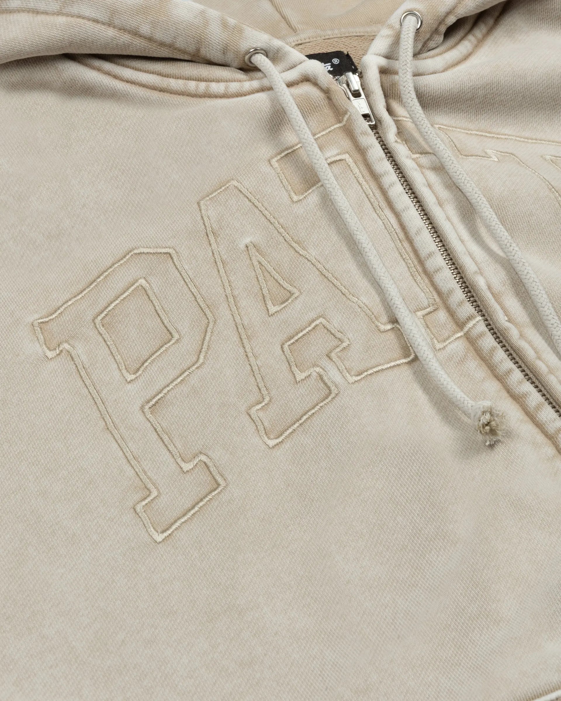 Patta Loopback Logo Zip Hooded Sweater (Irish Cream) Patta