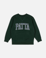 Patta Kids Arc Logo Crewneck Sweater (Pine Grove/Navy) Patta