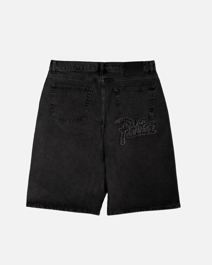 Patta Whiskers Denim Jorts Black Denim (EA) Patta