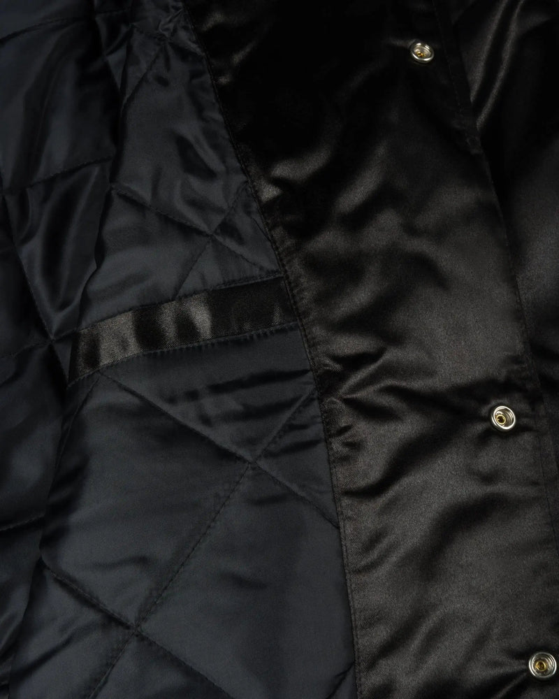 Patta Classic Satin Bomber Jacket (Black) Patta