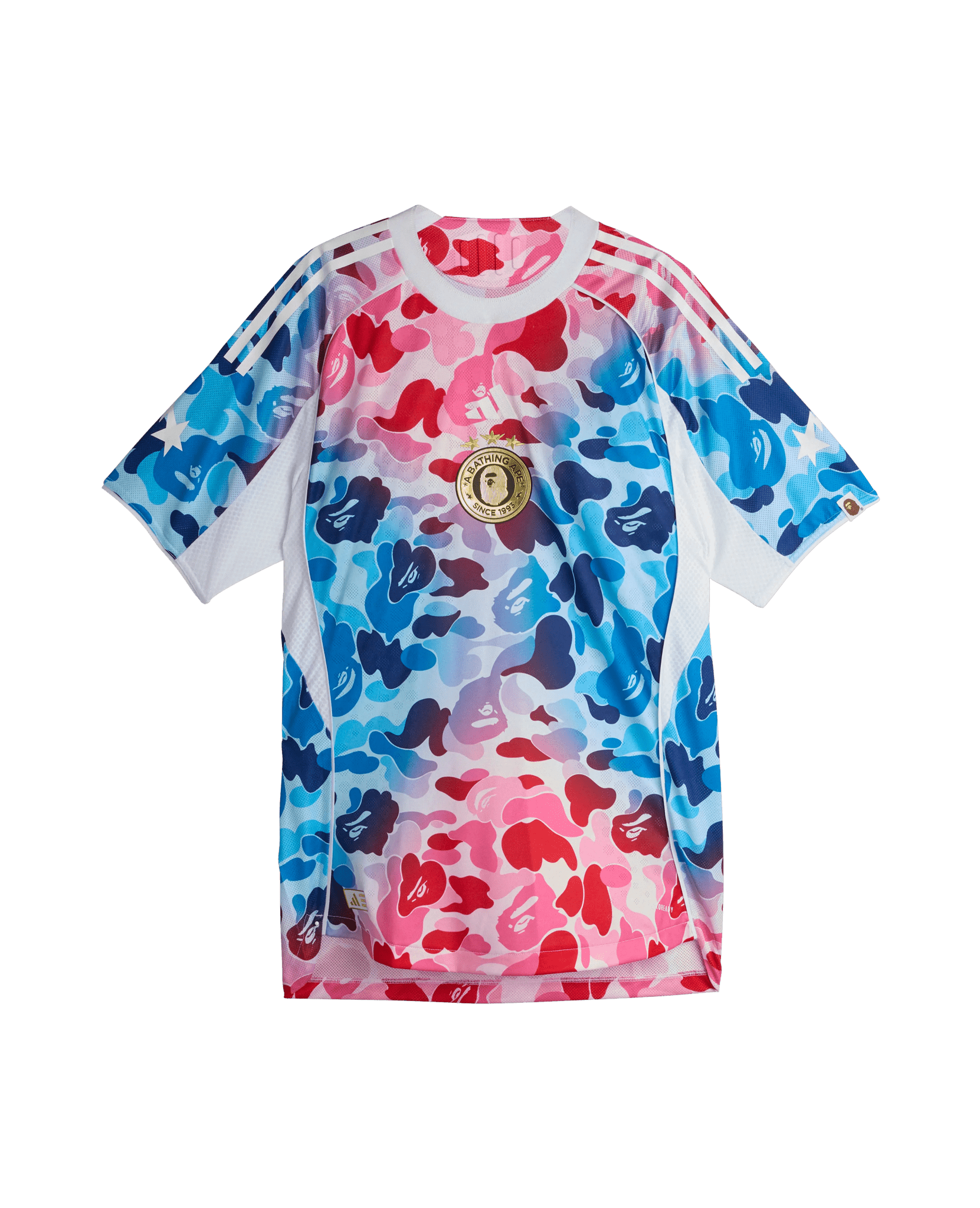 adidas x Bape Football Jersey (Shock Blue) - Patta