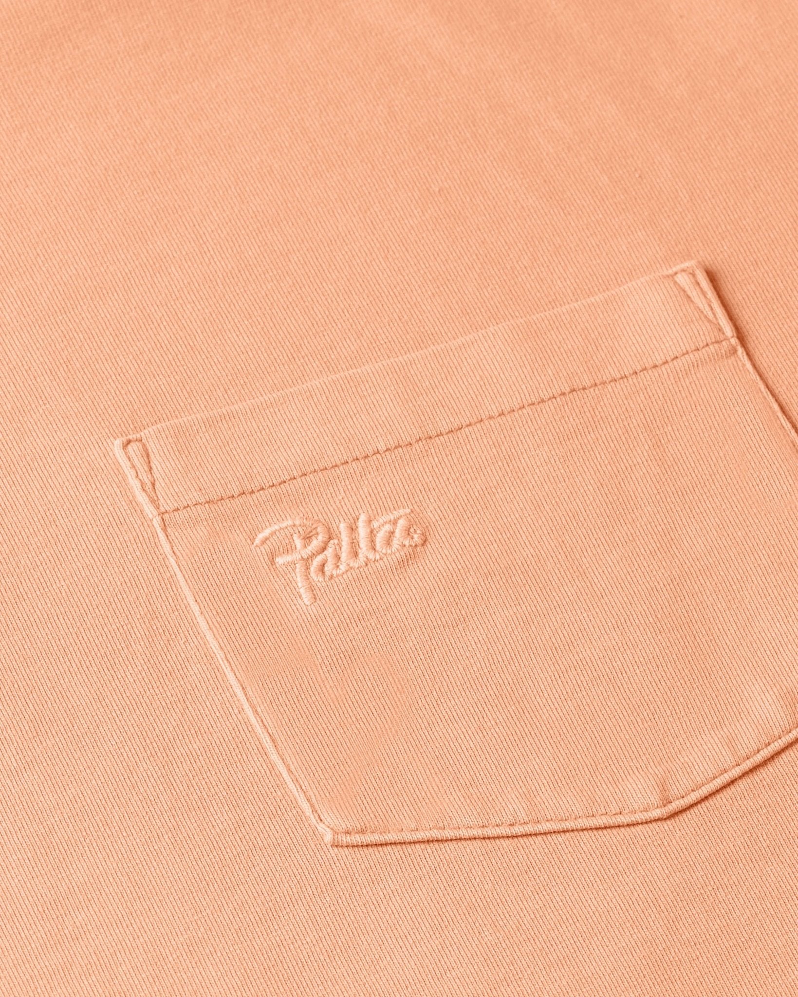 Patta Basic Washed Pocket T-Shirt (Melon) - Patta