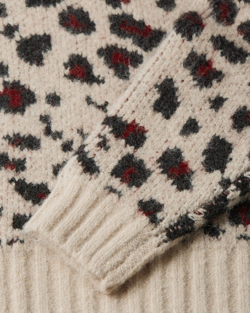 Patta Leopard Brushed Knitted Sweater (Multi) - Patta