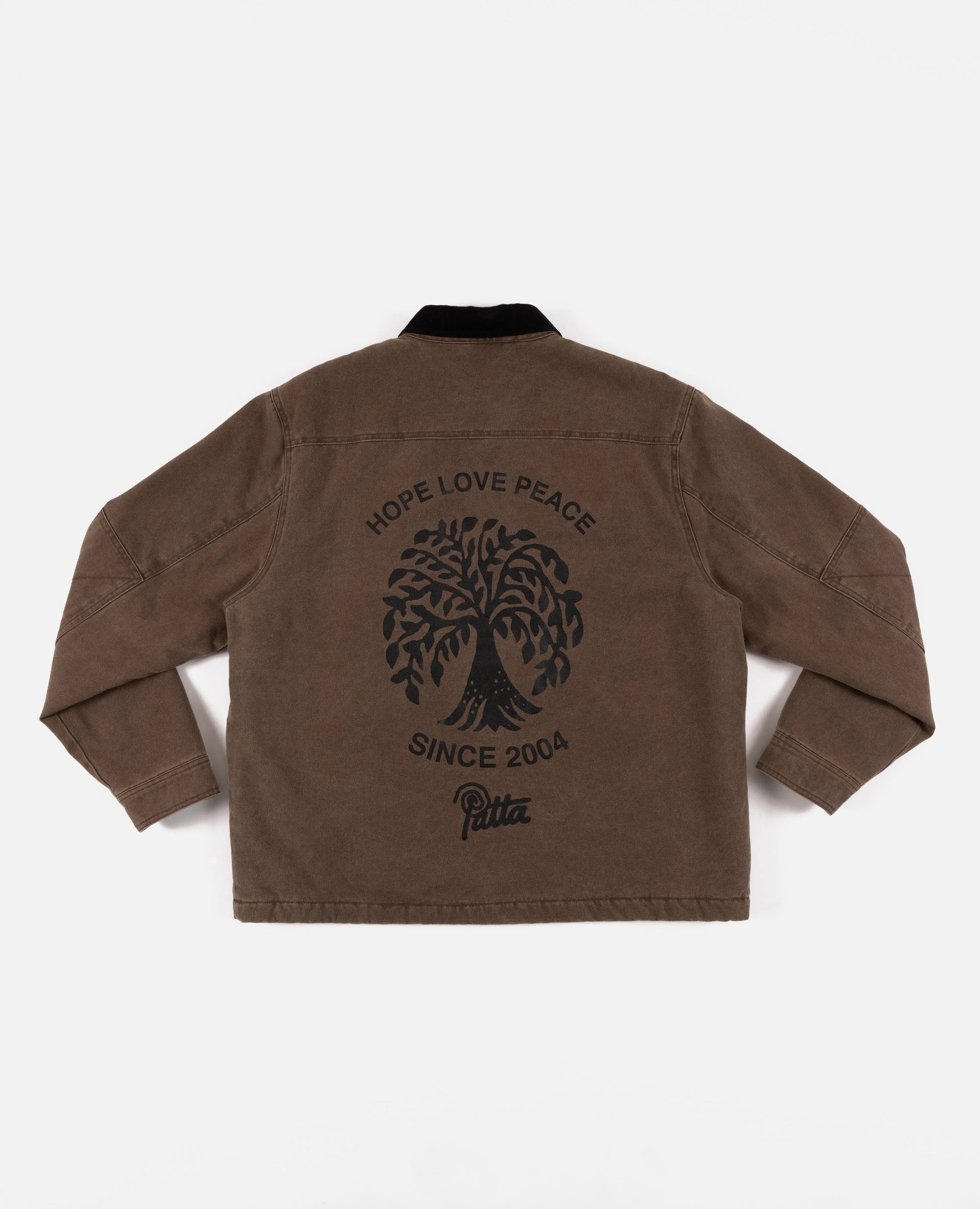 Patta Canvas Chore Jacket (Washed Brown) Patta